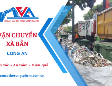 Thu gom xà bần công trình tại Long An