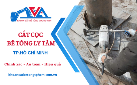 Cắt cọc bê tông ly tâm tại TP.HCM – Máy móc hiện đại