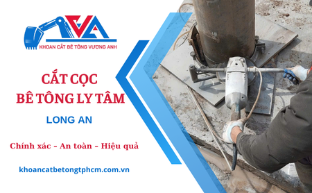 Cắt cọc bê tông chính xác, giá tốt tại Long An