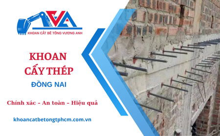 Khoan cấy thép cho nhà xưởng, nhà dân tại Đồng Nai