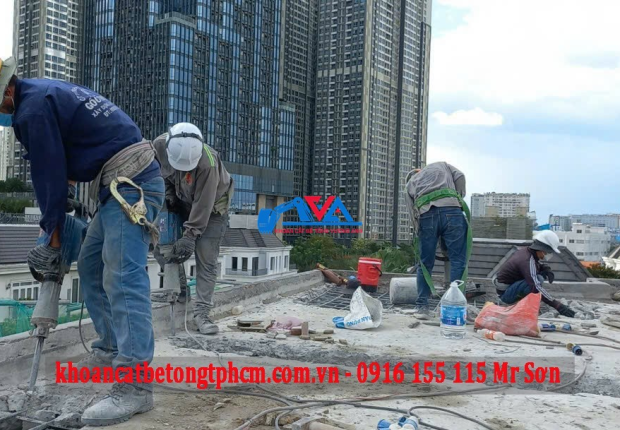 Khoan cắt bê tông Quận Tân Phú - Thi Công Nhanh Giá Rẻ 24/7