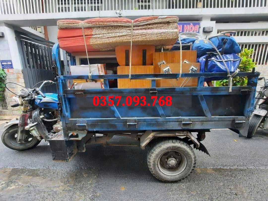 Xe ba gác nhận chở thuê quận Tân Phú chạy 24/24, 0357.093.768