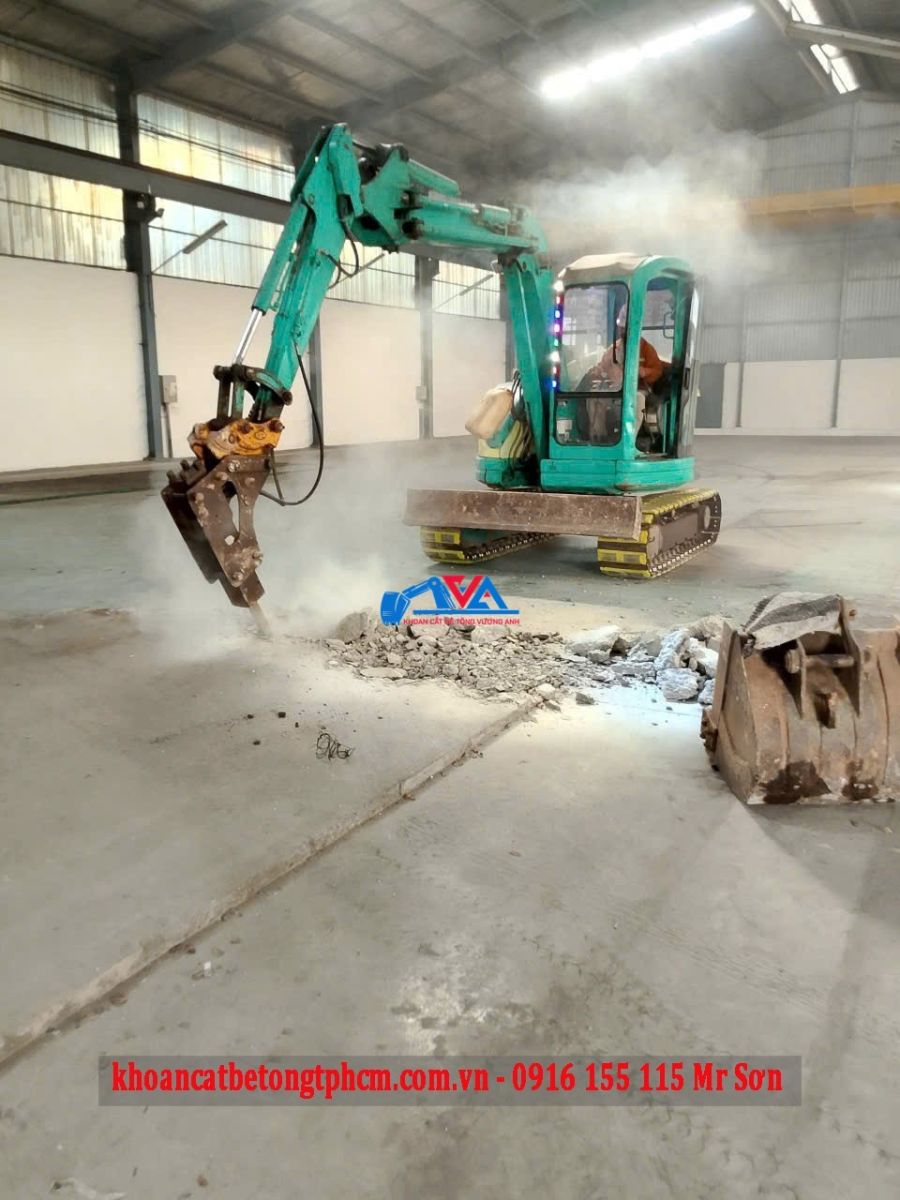 Khoan cắt đục phá, Khoan rút lõi bê tông quận Gò Vấp thi công nhanh