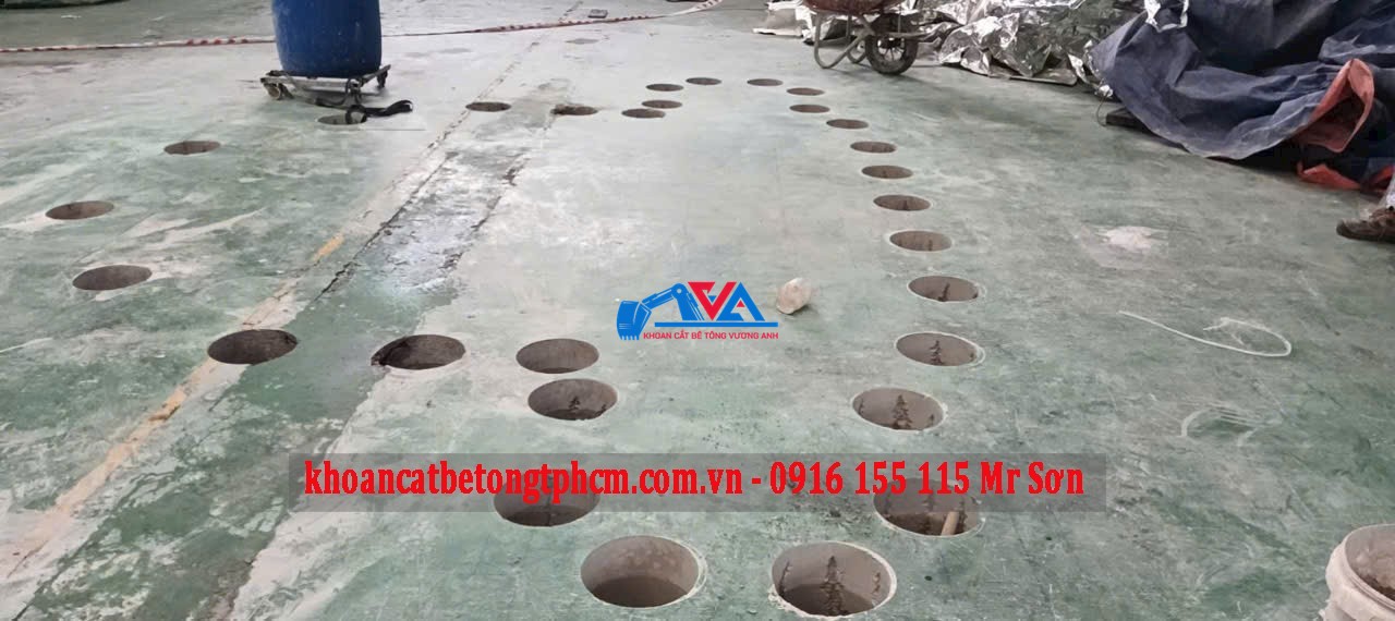 Dịch vụ Khoan cắt đục phá, Khoan rút lõi bê tông quận Gò Vấp chuyên nghiệp