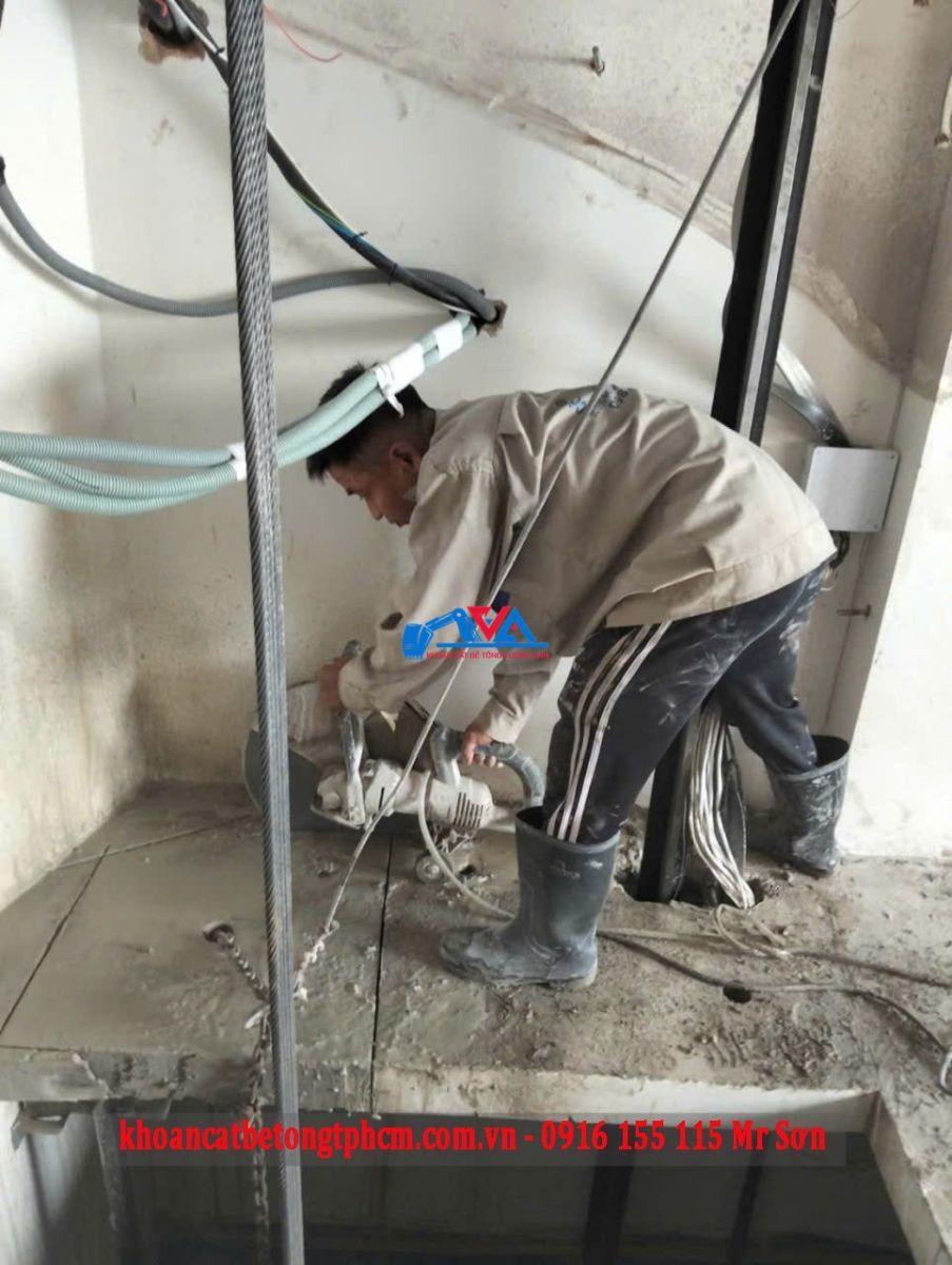 Khoan cắt đục phá, Khoan rút lõi bê tông quận Gò Vấp cho nhà phố nhà xưởng