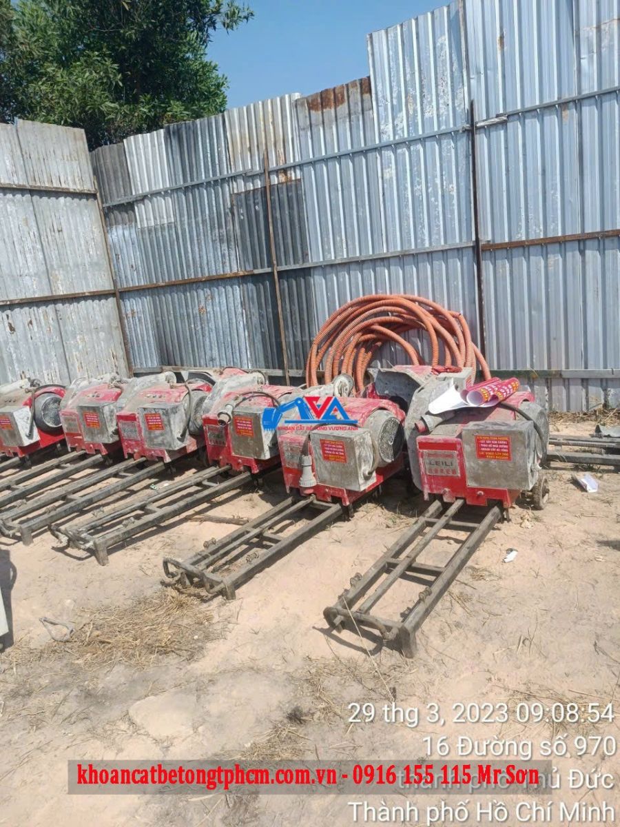 Dịch Vụ Cắt Vách Bê Tông Bằng Máy Cắt Dây Kim Cương Uy Tín