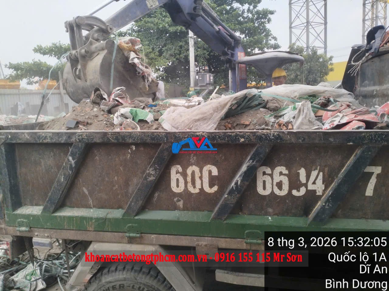 Vận chuyển chở đổ xà bần Quận 9 - Nhận Xử Lý Khối Lượng Lớn