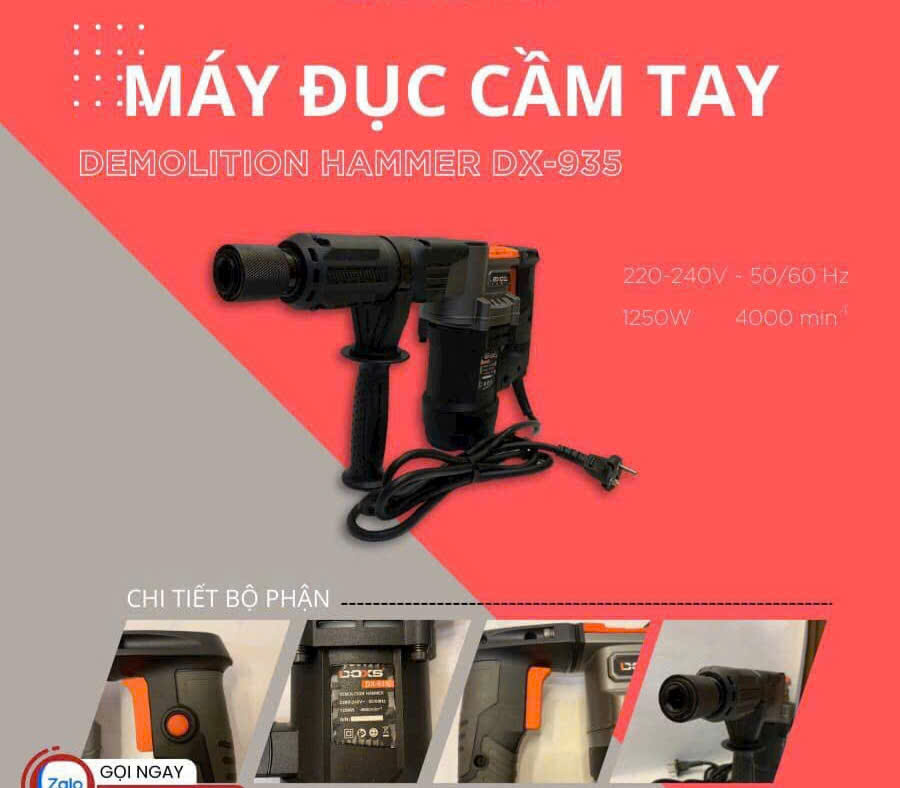 Cửa hàng bán máy đục bê tông cầm tay 17ly chính hãng giao nhanh Freeship