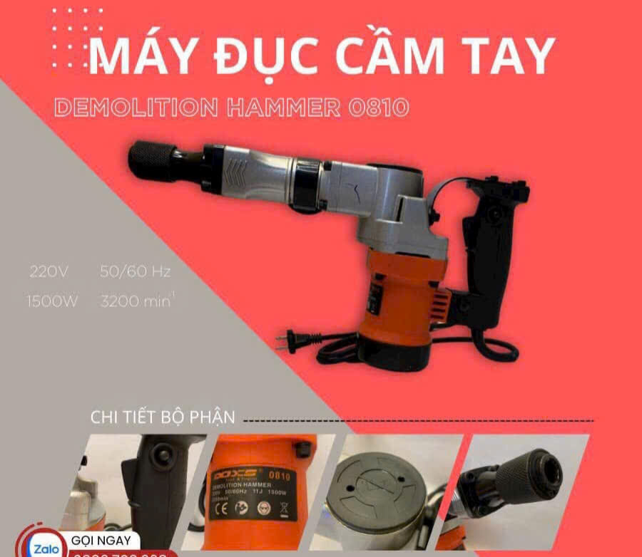 Cửa hàng bán máy đục bê tông cầm tay 17ly chính hãng giao nhanh Freeship