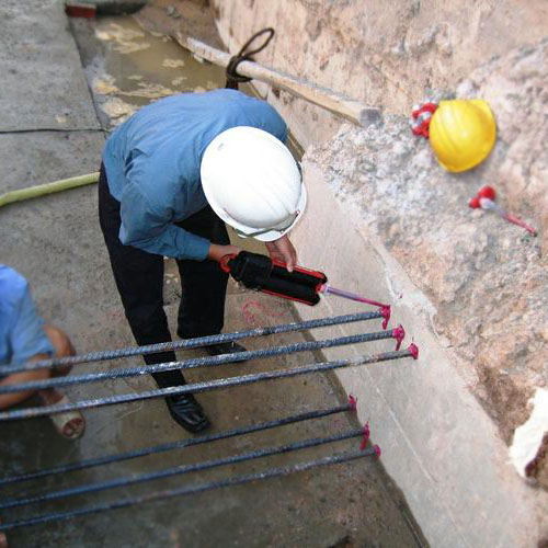 Dịch vụ khoan cấy thép bằng keo Ramset G5, Hilti, Fischer
